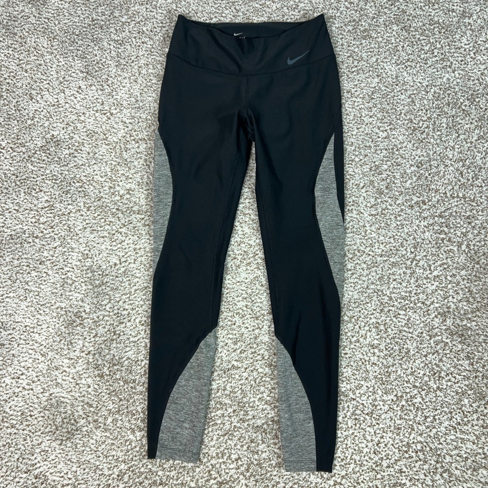 Nike Pants Womens Small Black Training Dri FIT Activewear Leggings Workout Gym